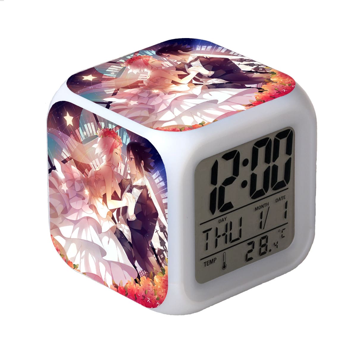 Naruto LED Alarm Clock Luminous Multifunction Watch 7 color Flash Digital Clock selectronic desk clock Gift - Image 25