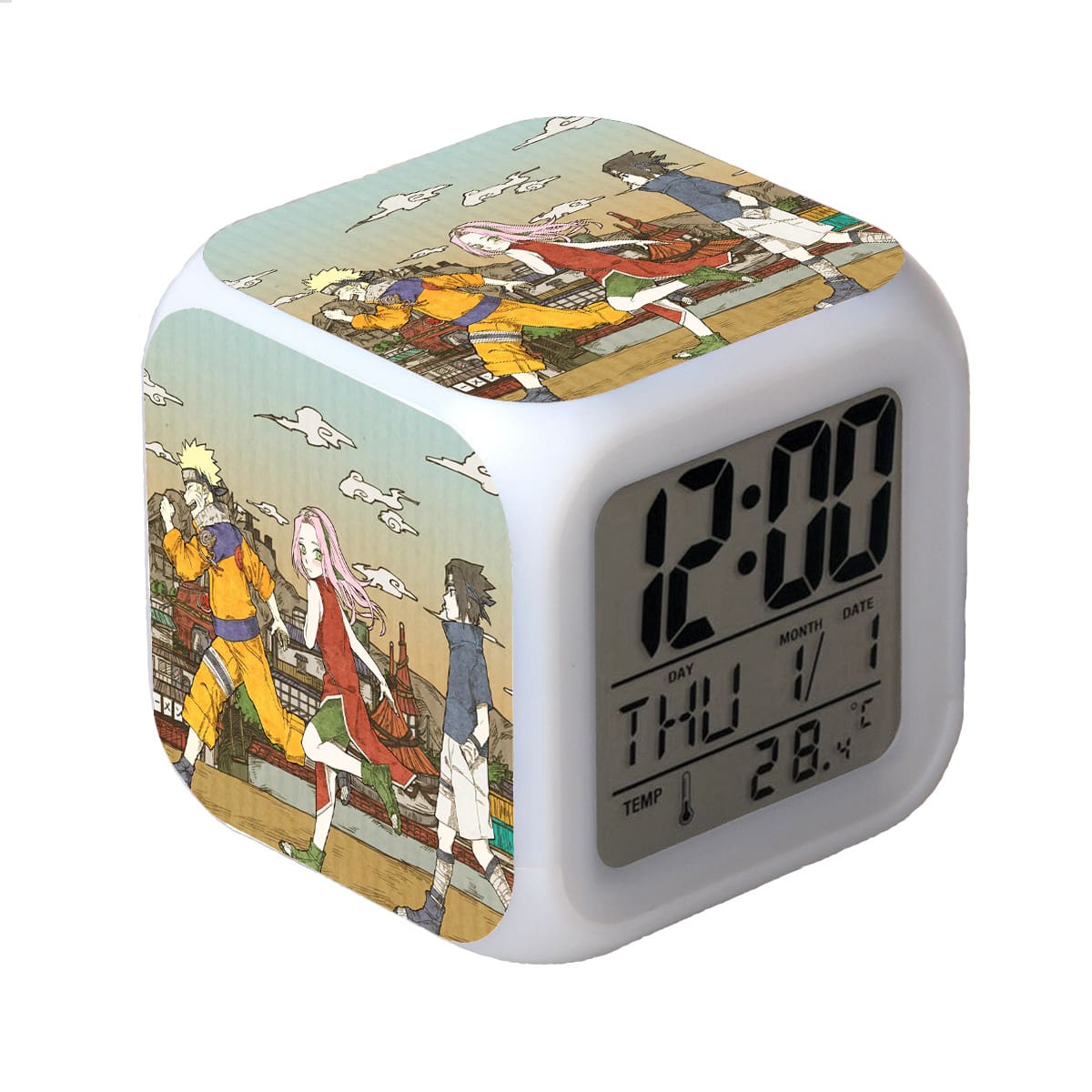 Naruto LED Alarm Clock Luminous Multifunction Watch 7 color Flash Digital Clock selectronic desk clock Gift - Image 26