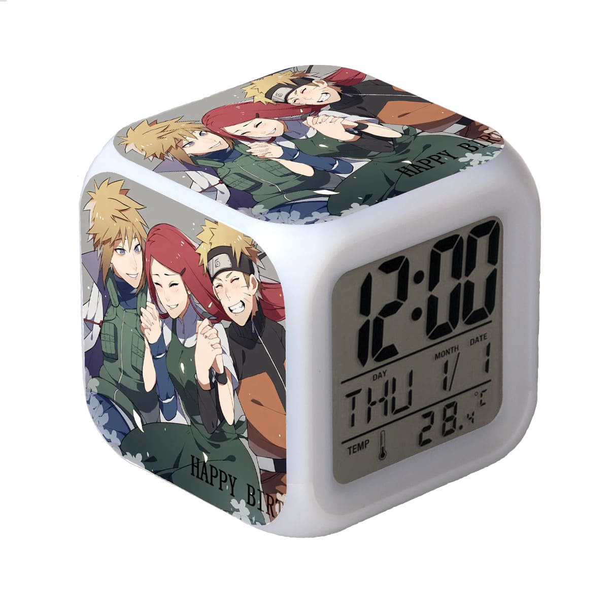 Naruto LED Alarm Clock Luminous Multifunction Watch 7 color Flash Digital Clock selectronic desk clock Gift - Image 27