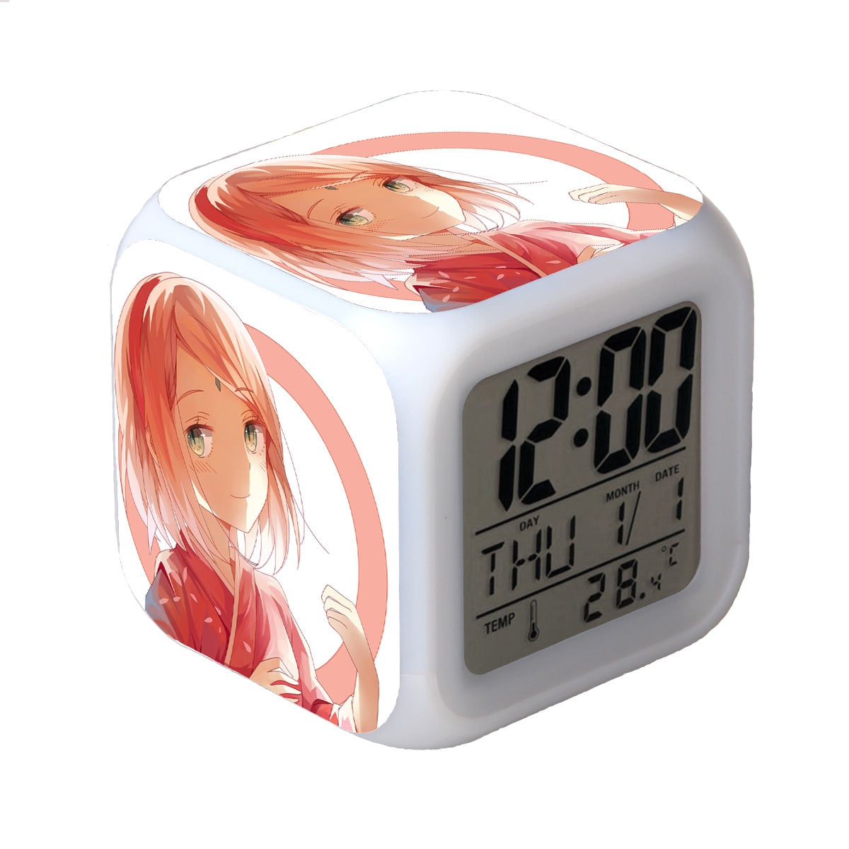 Naruto LED Alarm Clock Luminous Multifunction Watch 7 color Flash Digital Clock selectronic desk clock Gift - Image 29