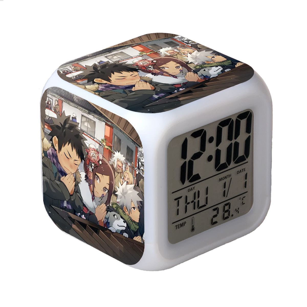 Naruto LED Alarm Clock Luminous Multifunction Watch 7 color Flash Digital Clock selectronic desk clock Gift - Image 32