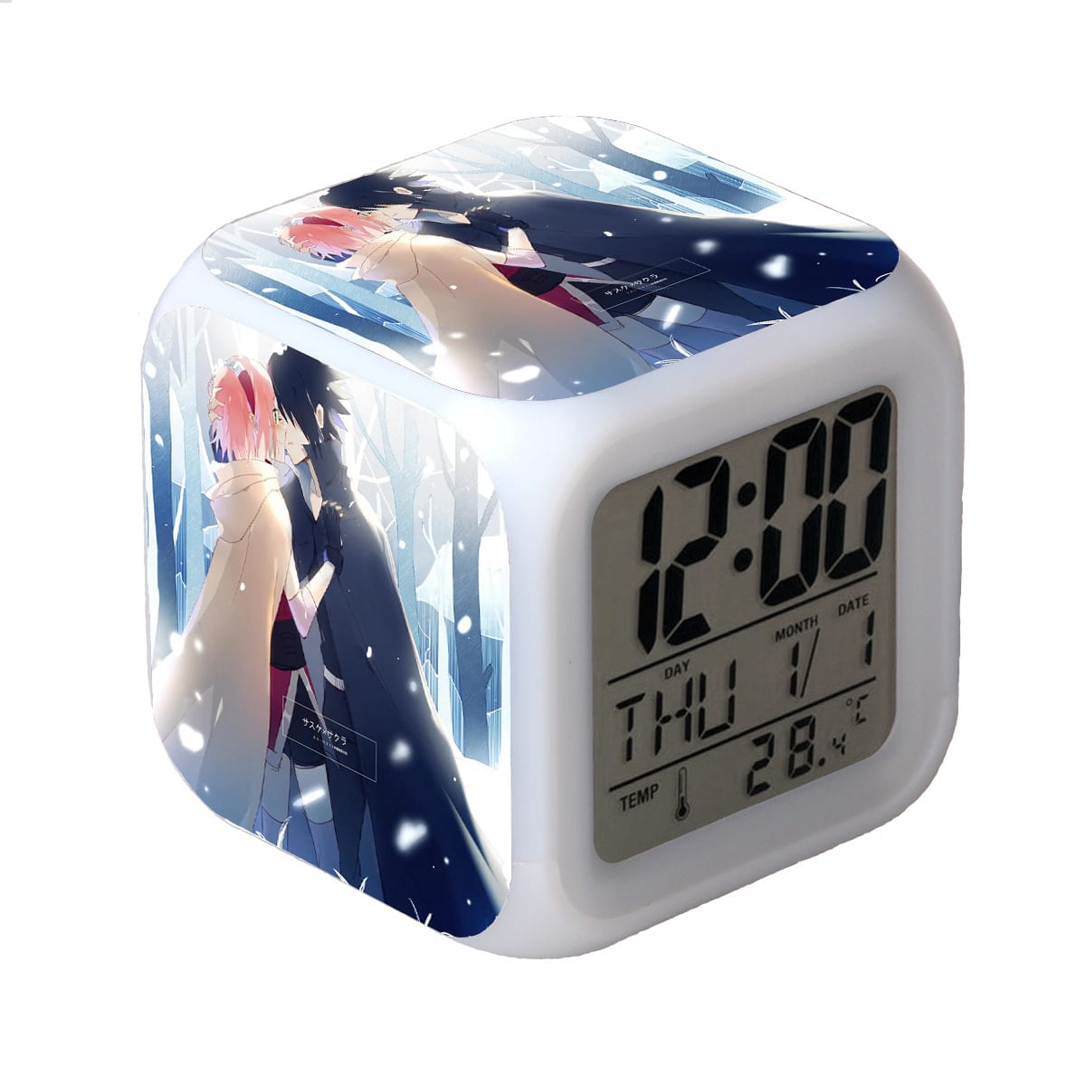 Naruto LED Alarm Clock Luminous Multifunction Watch 7 color Flash Digital Clock selectronic desk clock Gift - Image 35