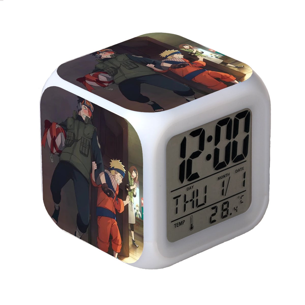 Naruto LED Alarm Clock Luminous Multifunction Watch 7 color Flash Digital Clock selectronic desk clock Gift - Image 9