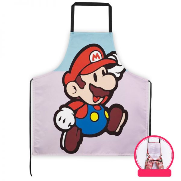 Professional Kitchen Apron-Super Mario-Aprons Comfortable Perfect For Cooking Guide - Image 2