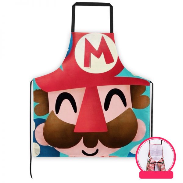 Professional Kitchen Apron-Super Mario-Aprons Comfortable Perfect For Cooking Guide - Image 3