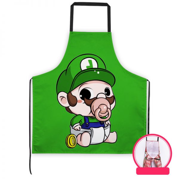 Professional Kitchen Apron-Super Mario-Aprons Comfortable Perfect For Cooking Guide - Image 5