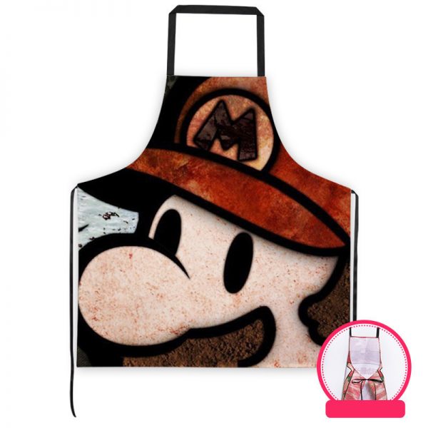Professional Kitchen Apron-Super Mario-Aprons Comfortable Perfect For Cooking Guide - Image 6