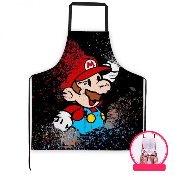 Professional Kitchen Apron-Super Mario-Aprons Comfortable Perfect For Cooking Guide - Image 7