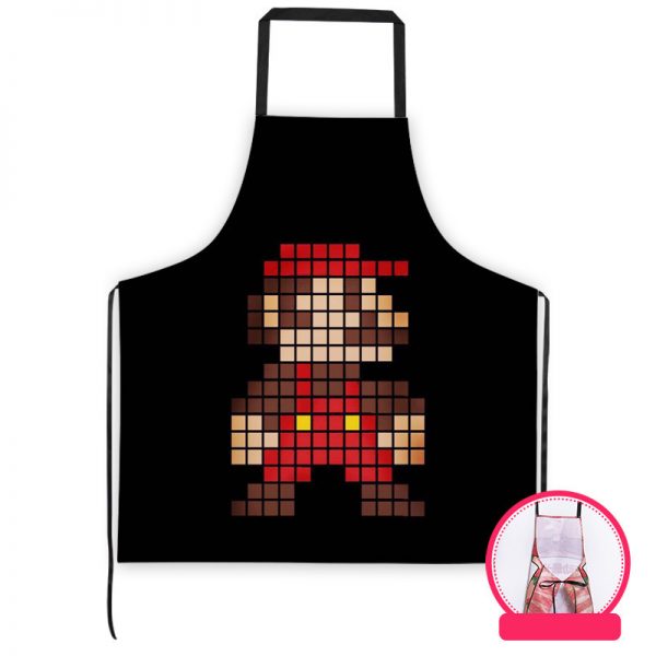 Professional Kitchen Apron-Super Mario-Aprons Comfortable Perfect For Cooking Guide - Image 9