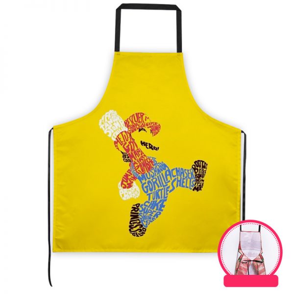 Professional Kitchen Apron-Super Mario-Aprons Comfortable Perfect For Cooking Guide - Image 10