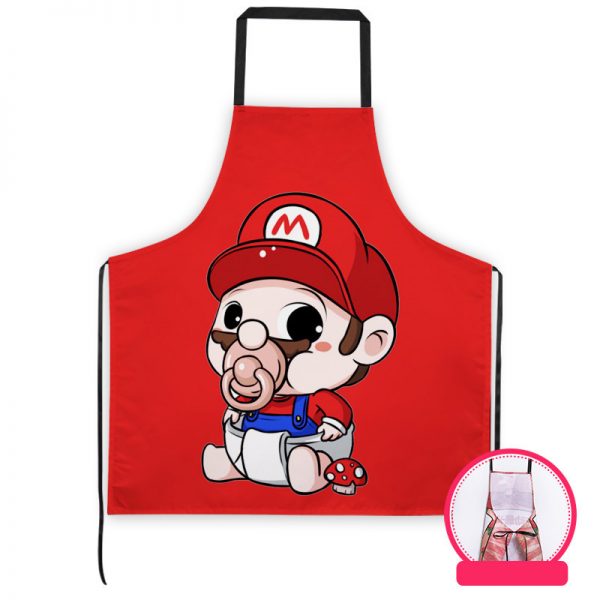 Professional Kitchen Apron-Super Mario-Aprons Comfortable Perfect For Cooking Guide - Image 12