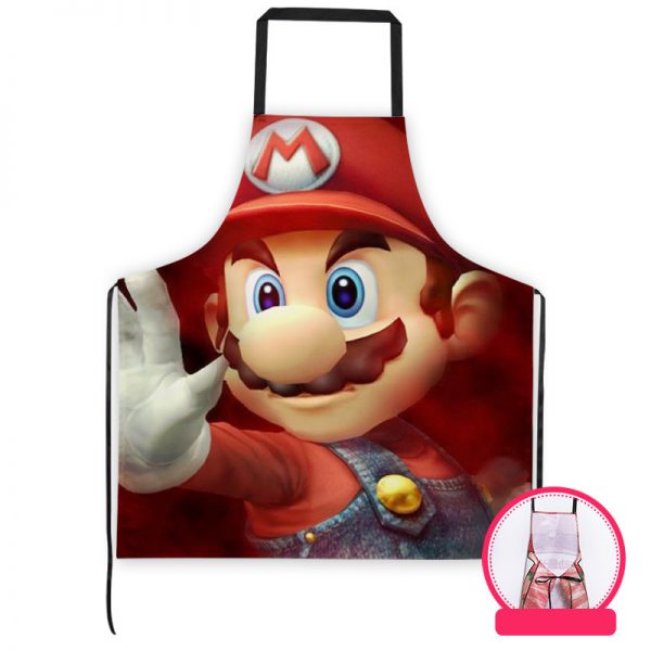 Professional Kitchen Apron-Super Mario-Aprons Comfortable Perfect For Cooking Guide - Image 15