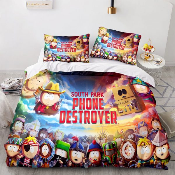 South Park Comfortable Bedding Three-Piece Soft and Breathable Duvet Cover