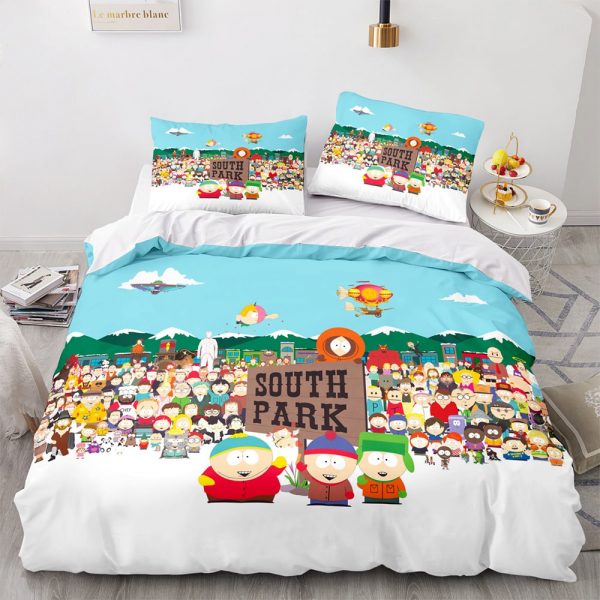 South Park Comfortable Bedding Three-Piece Soft and Breathable Duvet Cover - Image 2