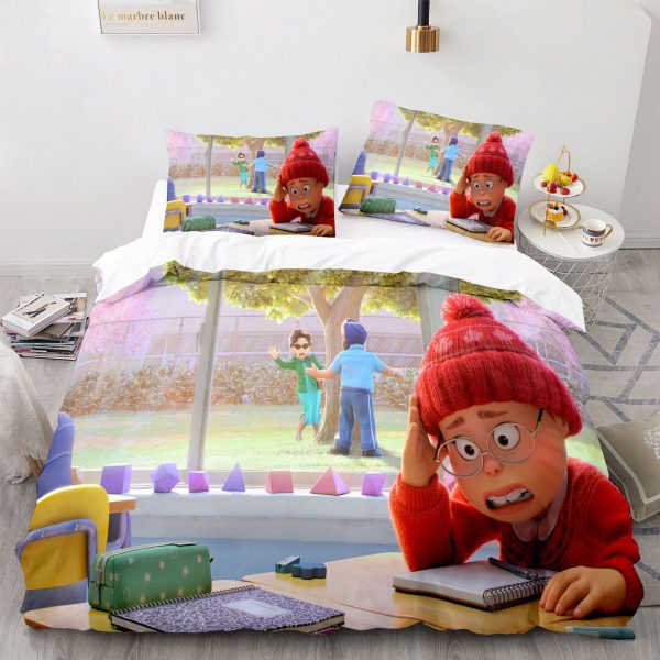 Turning Red Comfortable Bedding Three-Piece Soft and Breathable Duvet Cover - Image 14