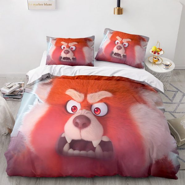 Turning Red Comfortable Bedding Three-Piece Soft and Breathable Duvet Cover - Image 29