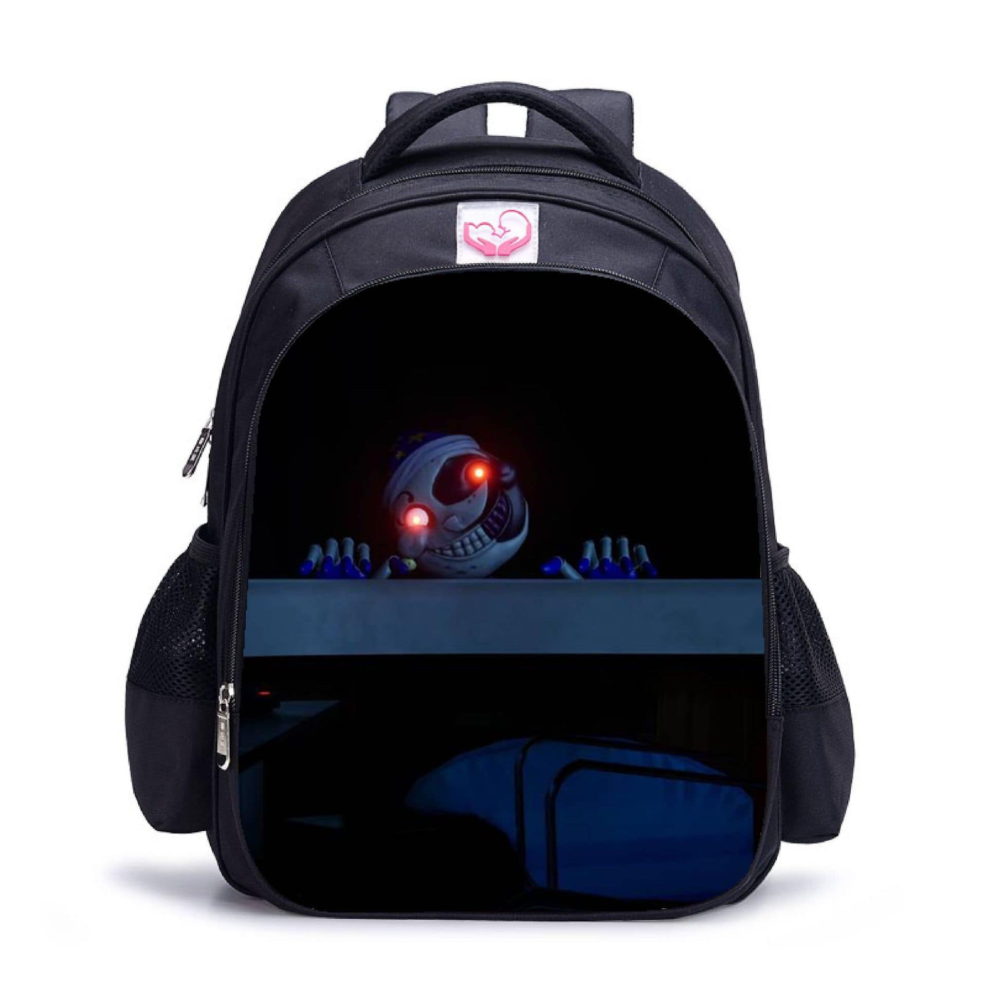 Sundrop and Moondrop double-layer backpack personalized school bag black - Image 15