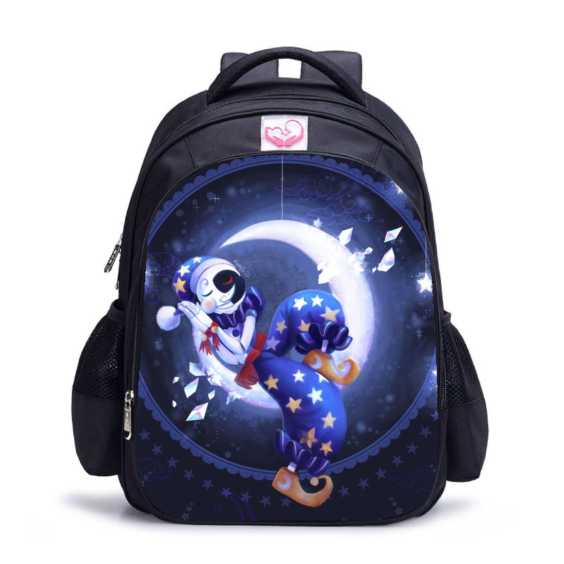 Sundrop and Moondrop double-layer backpack personalized school bag black - Image 16