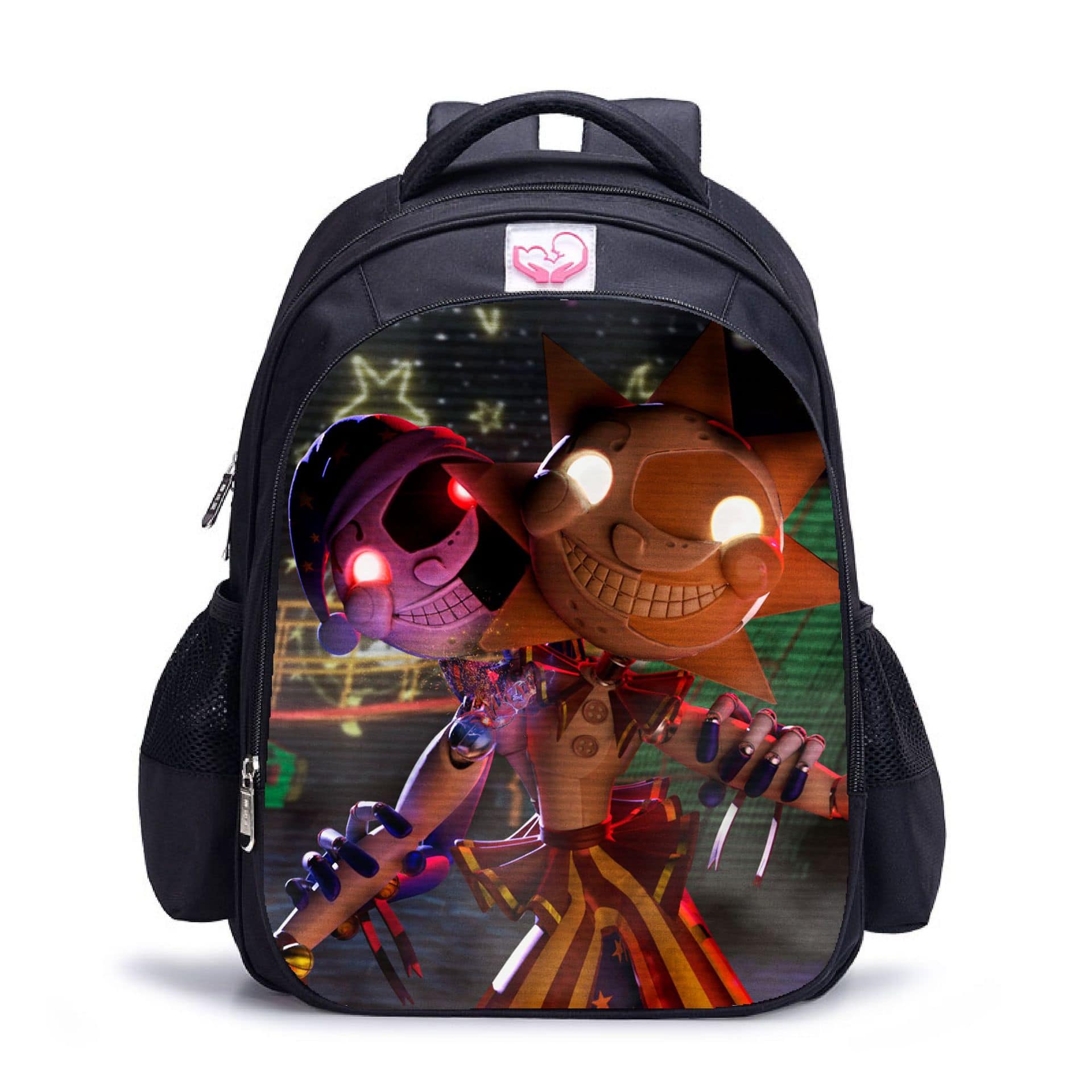 Sundrop and Moondrop double-layer backpack personalized school bag black - Image 24