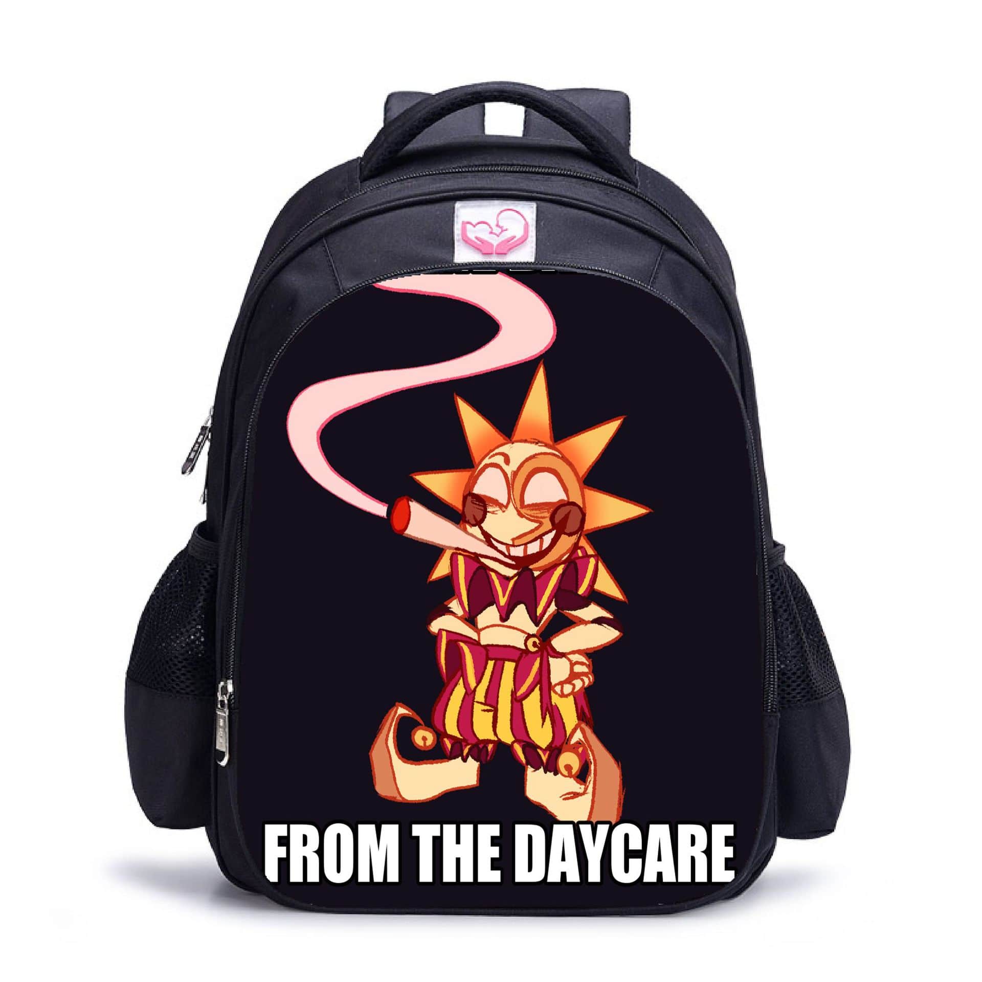 Sundrop and Moondrop double-layer backpack personalized school bag black - Image 3