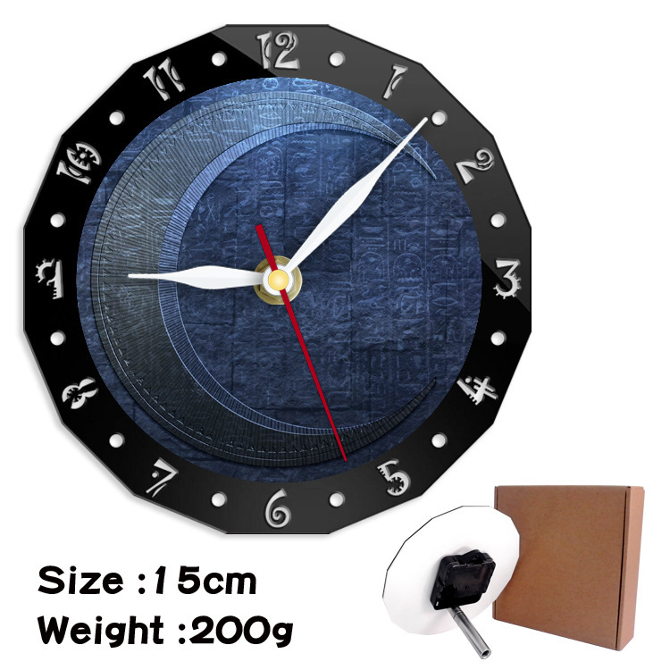 Moon Knight alarm clock wall clock clock decorative clock wall clock 15cm - Image 15