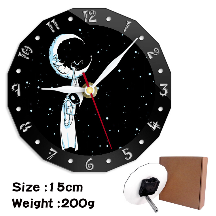 Moon Knight alarm clock wall clock clock decorative clock wall clock 15cm - Image 20