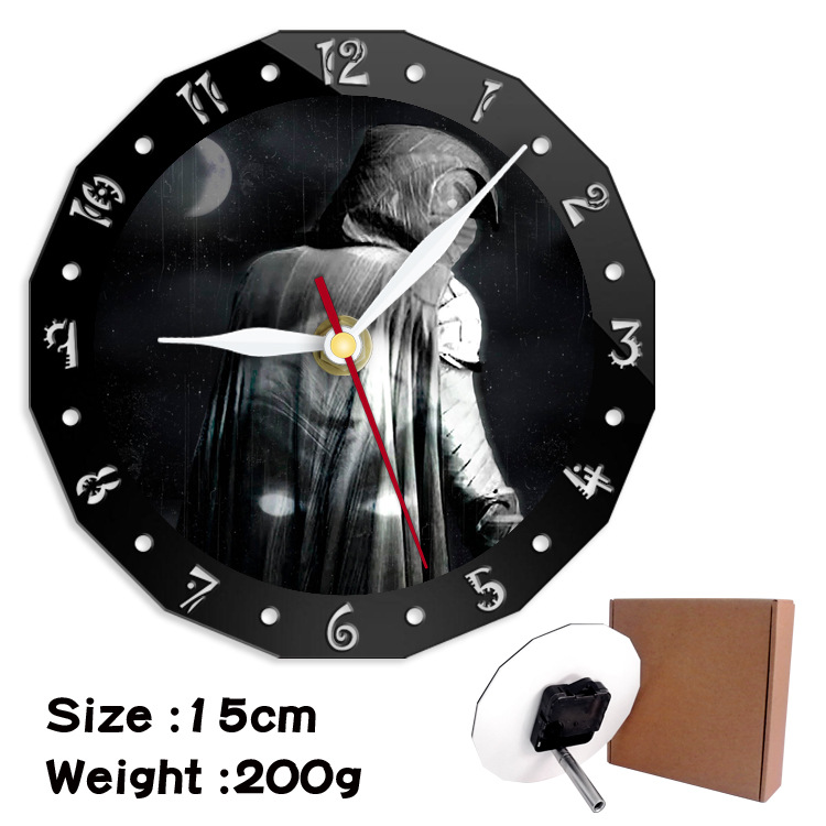 Moon Knight alarm clock wall clock clock decorative clock wall clock 15cm - Image 9
