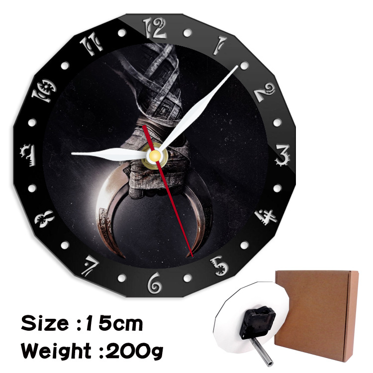 Moon Knight alarm clock wall clock clock decorative clock wall clock 15cm - Image 12