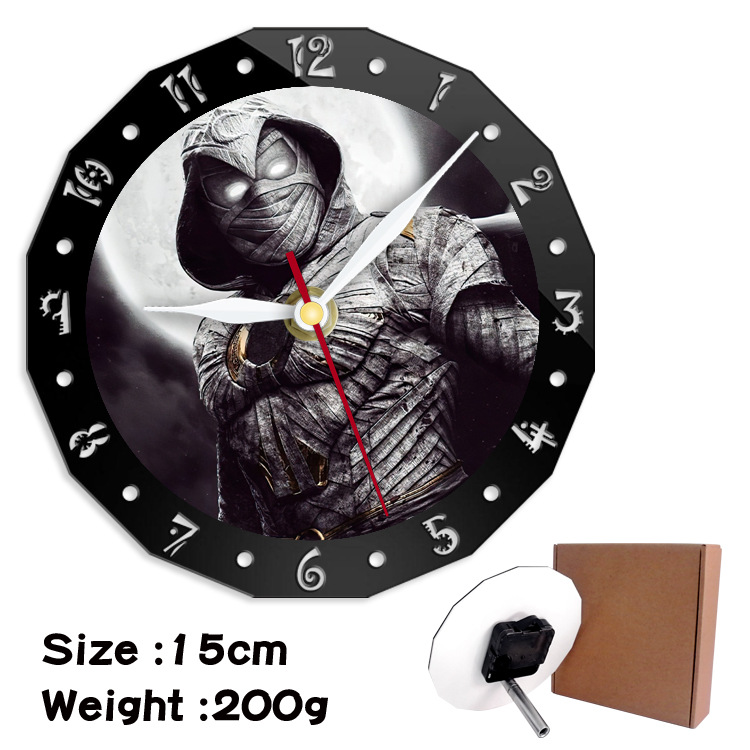 Moon Knight alarm clock wall clock clock decorative clock wall clock 15cm