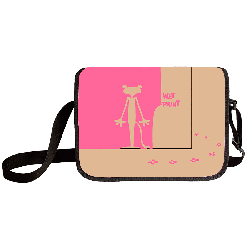 Pink Panther shoulder bag primary and middle school students messenger bag children's make-up bag - Image 3