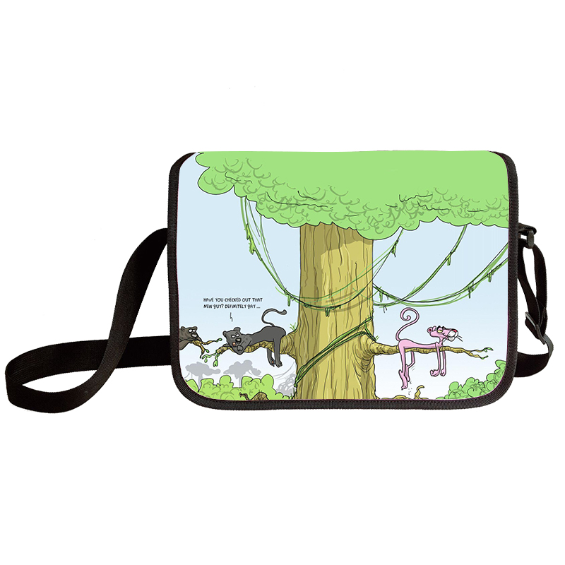 Pink Panther shoulder bag primary and middle school students messenger bag children's make-up bag - Image 11