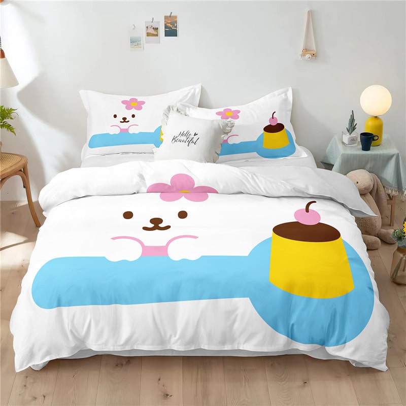 Hello Kitty Comfortable Bedding Three-Piece Soft and Breathable Duvet Cover Gift - Image 27