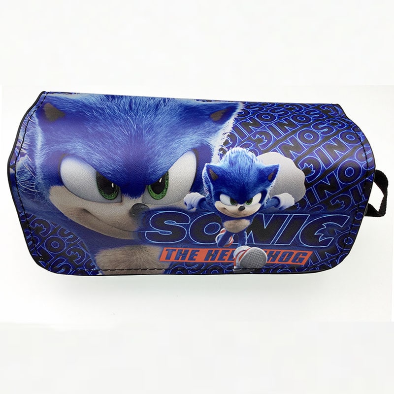Hedgehog double zipper pencil case student general large capacity study stationery box - Image 19