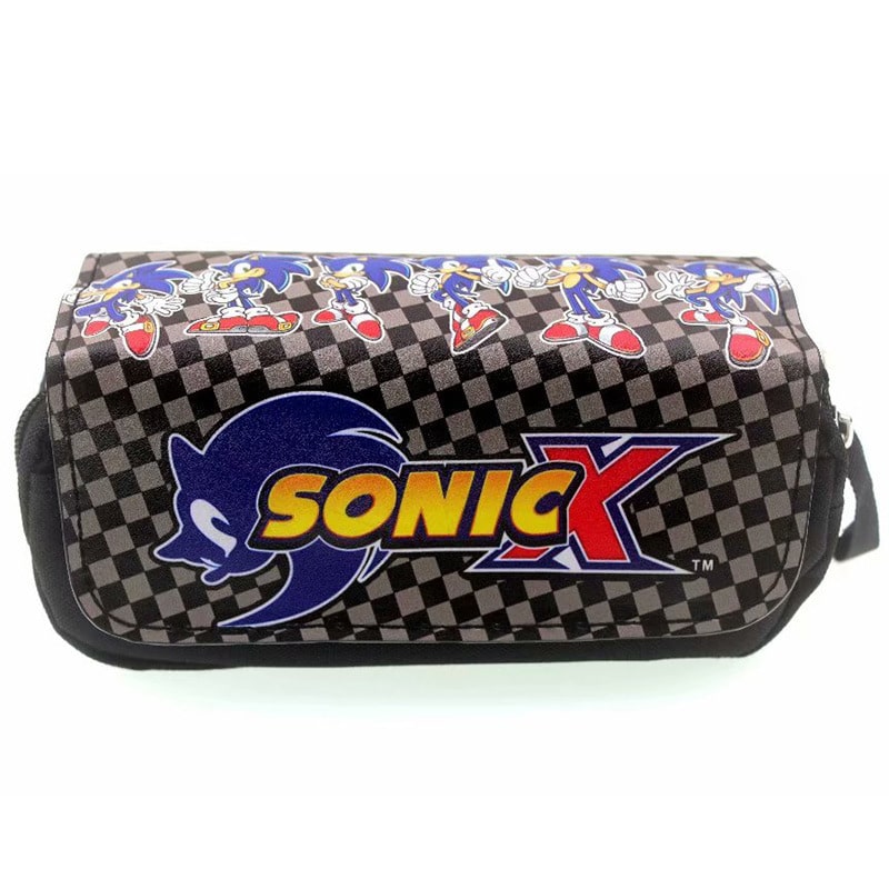 Hedgehog double zipper pencil case student general large capacity study stationery box - Image 3