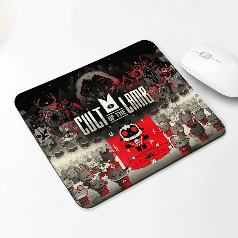 Cult of the Lamb Cartoon Mouse Pad Gift - Image 22
