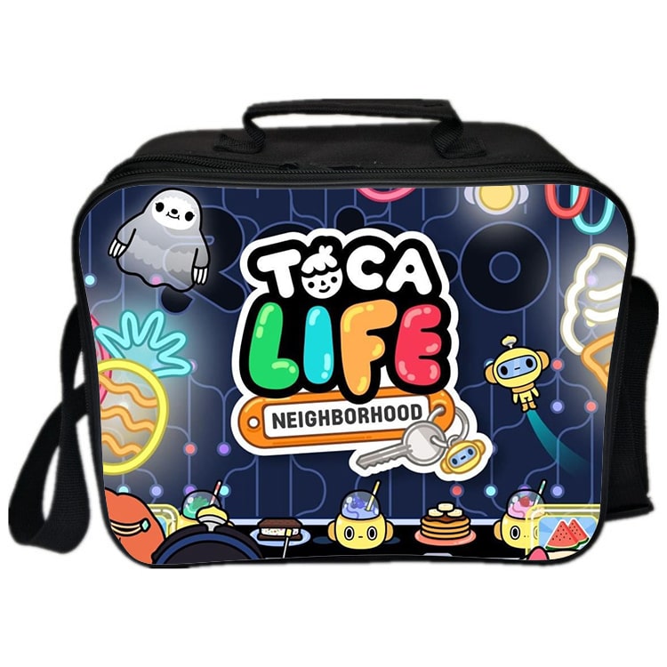 Toca Life World Cooler Bag Insulation Bag Students School Food Storage Box