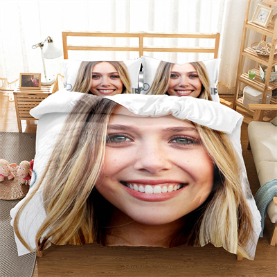 Elizabeth Olsen Comfortable Bedding Three-Piece Soft and Breathable Duvet Cover Gift - Image 14