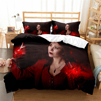 Elizabeth Olsen Comfortable Bedding Three-Piece Soft and Breathable Duvet Cover Gift - Image 4