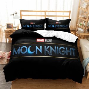 Moon Knight Comfortable Bedding Three-Piece Soft and Breathable Duvet Cover