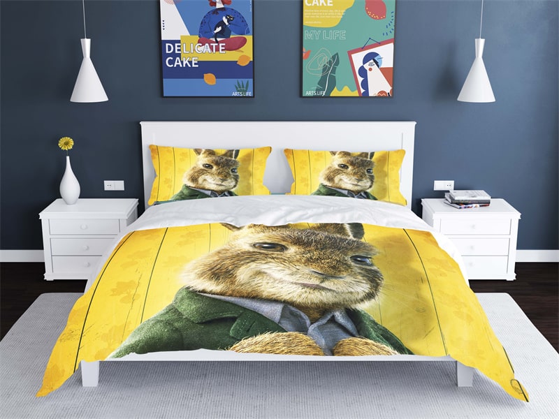Peter Rabbit Comfortable Bedding Three-Piece Soft and Breathable Duvet Cover - Image 10