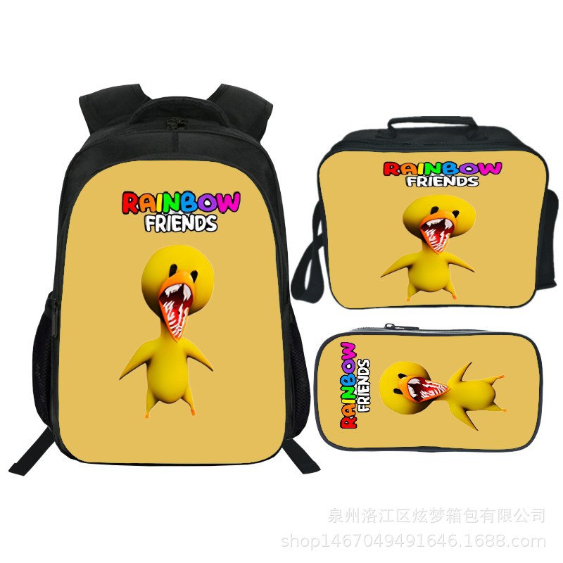16 Inch Rainbow Friends Backpack School Bag+Lunch Bag+Pencil Bag - Image 18