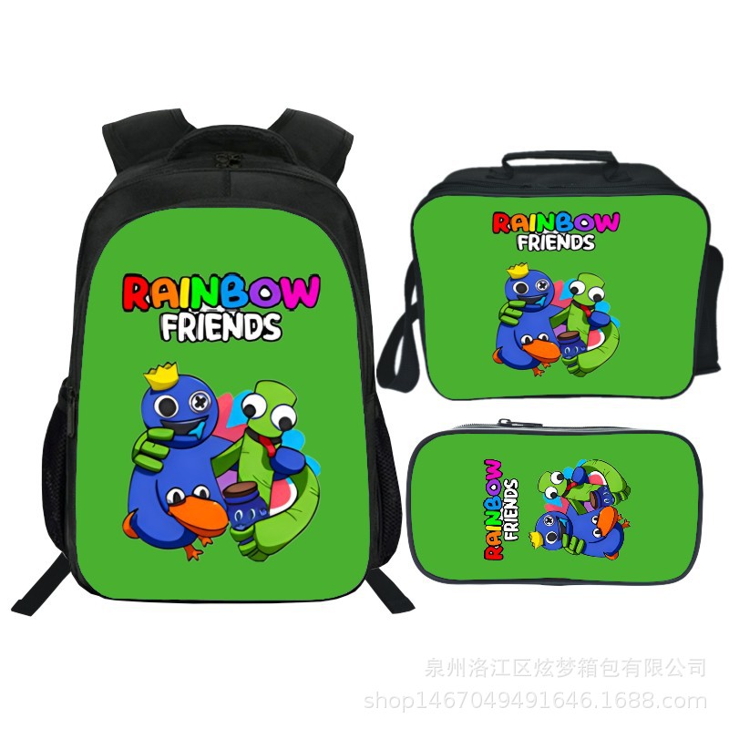16 Inch Rainbow Friends Backpack School Bag+Lunch Bag+Pencil Bag - Image 20