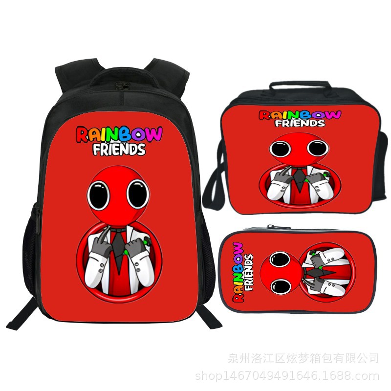 16 Inch Rainbow Friends Backpack School Bag+Lunch Bag+Pencil Bag - Image 23