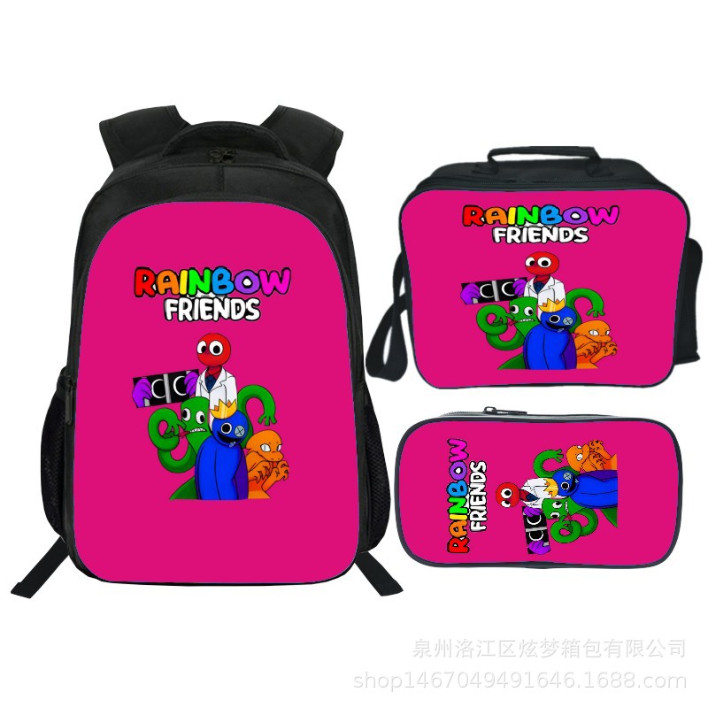 16 Inch Rainbow Friends Backpack School Bag+Lunch Bag+Pencil Bag - Image 24