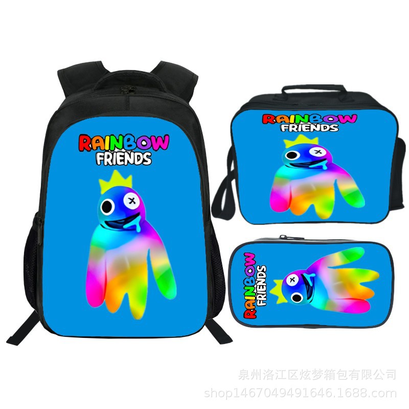 16 Inch Rainbow Friends Backpack School Bag+Lunch Bag+Pencil Bag - Image 2