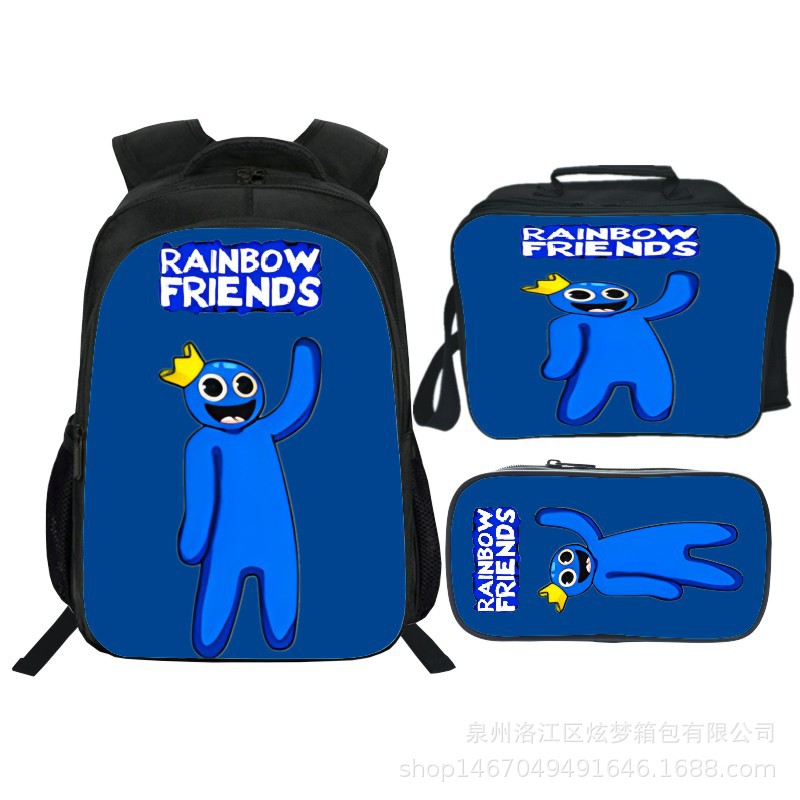 16 Inch Rainbow Friends Backpack School Bag+Lunch Bag+Pencil Bag - Image 3