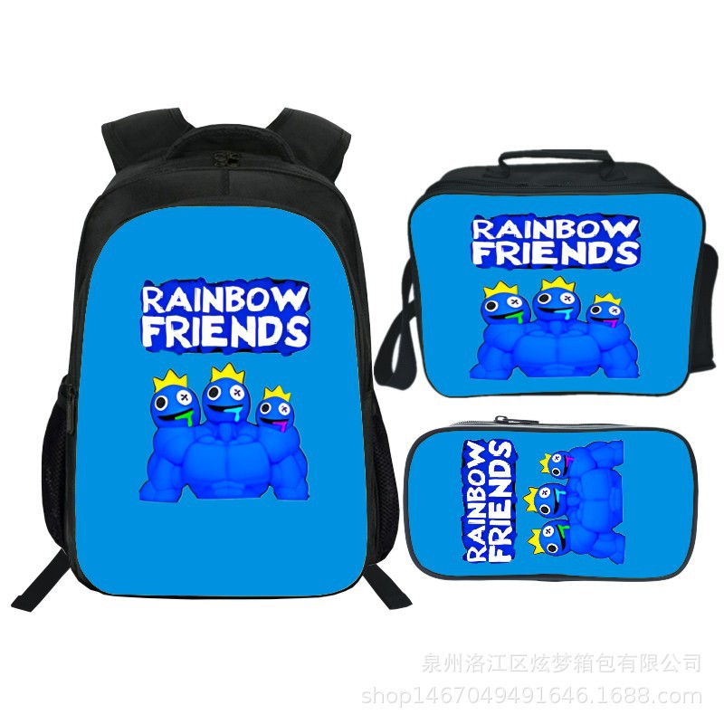 16 Inch Rainbow Friends Backpack School Bag+Lunch Bag+Pencil Bag - Image 5