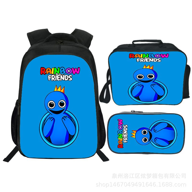 16 Inch Rainbow Friends Backpack School Bag+Lunch Bag+Pencil Bag - Image 7