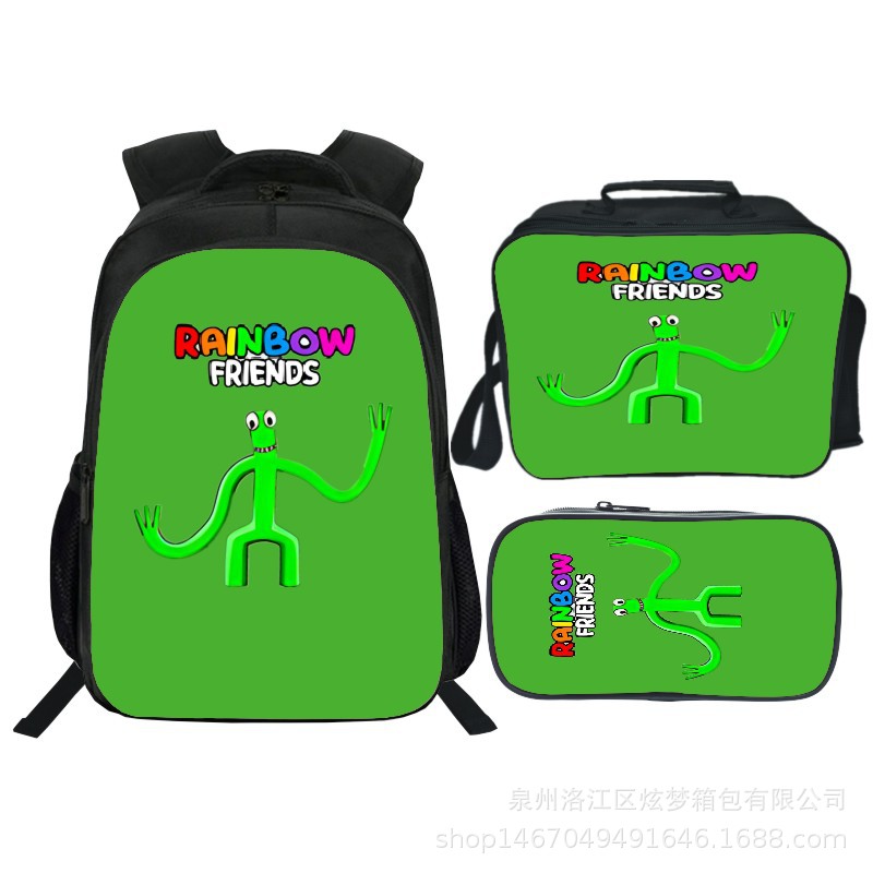 16 Inch Rainbow Friends Backpack School Bag+Lunch Bag+Pencil Bag - Image 9