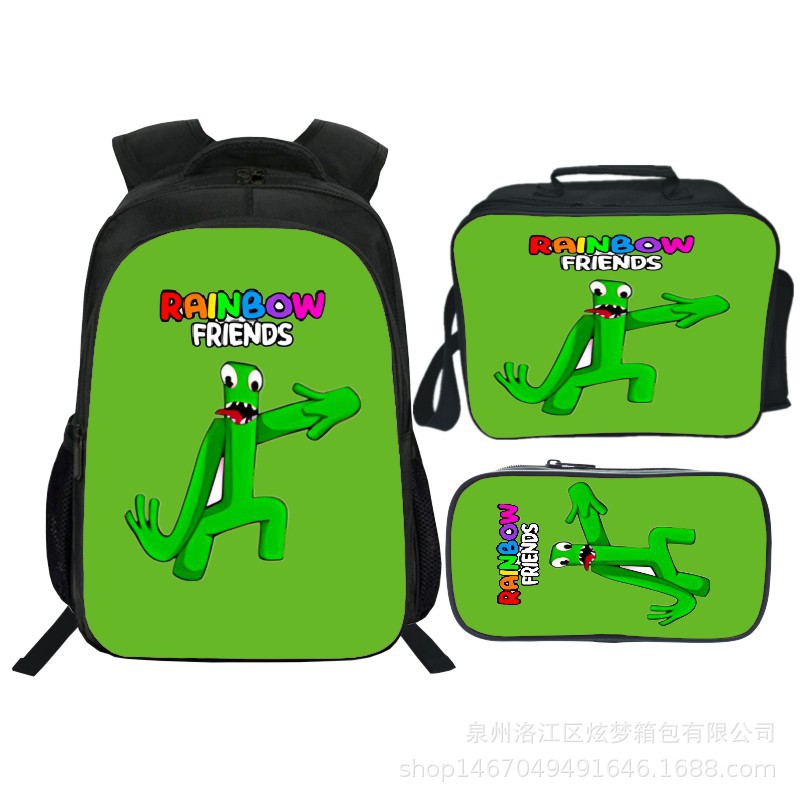 16 Inch Rainbow Friends Backpack School Bag+Lunch Bag+Pencil Bag - Image 10
